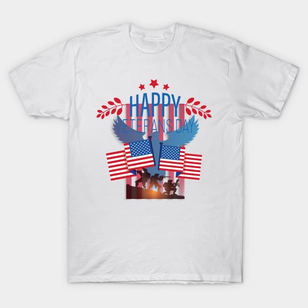 Happy veterans day T-Shirt by 